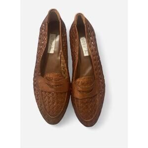 Copied - Woven Leather Penny Loafers